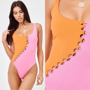 NWOT | L*SPACE Solstice Swim Suit
Tangerine/Guava Size S